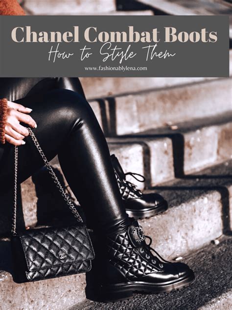 chanel boots style|Chanel combat boot.